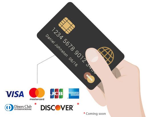 Accept all major credit cards.